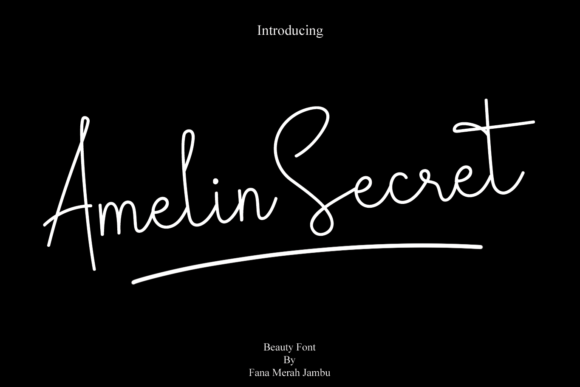 Amelin Secret Font Poster 1