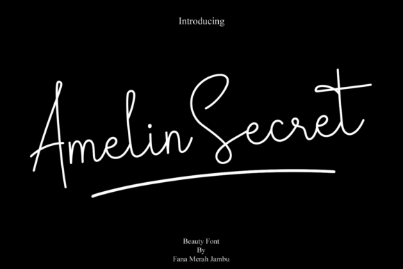 Amelin Secret Font