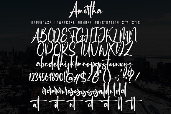 Amertha Font Poster 8