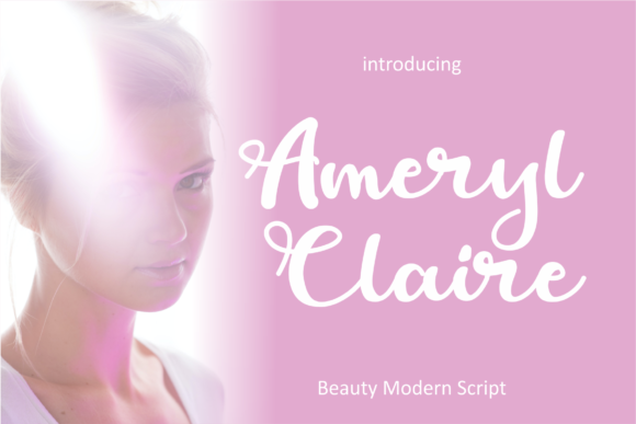 Ameryl Claire Font Poster 1