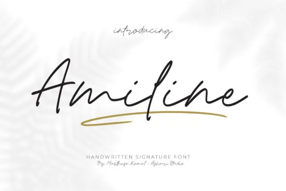 Amiline Font Amiline Font Poster 1