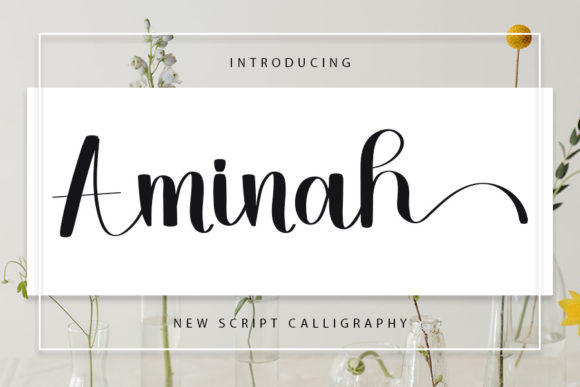 Aminah Font Poster 1