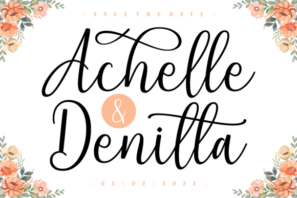 Amira Grace Font Poster 4