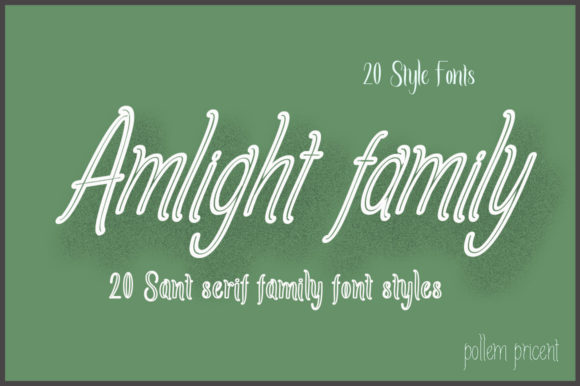 Amlight Family Font Poster 1