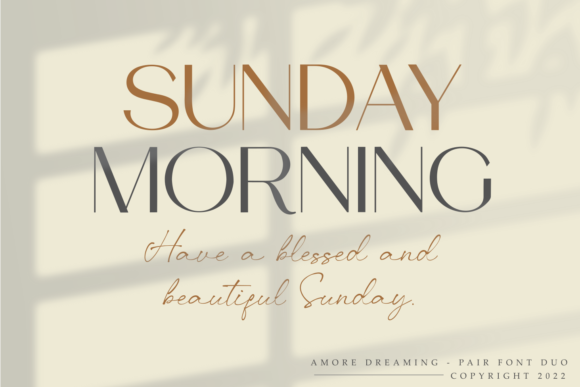 Amore Dreaming Font Poster 9