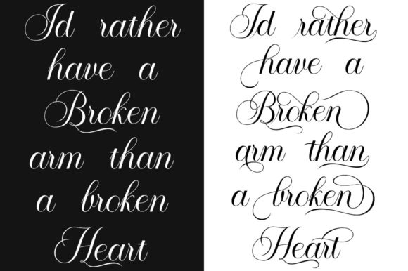 Amour Script Font Poster 5