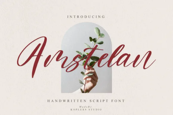 Amstelan Font Amstelan Font Poster 1