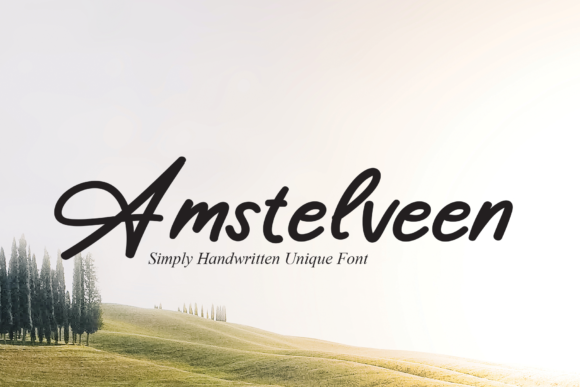 Amstelveen Font Poster 1
