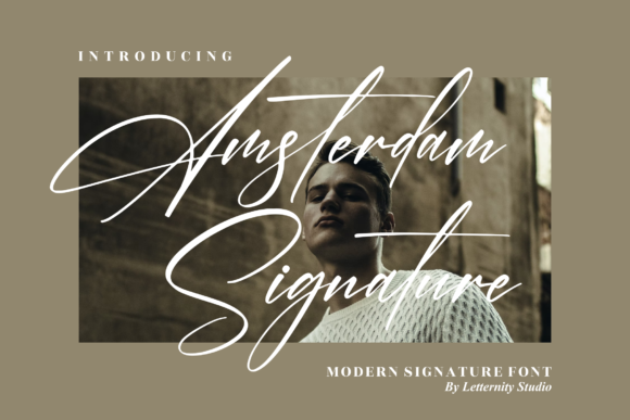 Amsterdam Signature Font Amsterdam Signature Font Poster 1