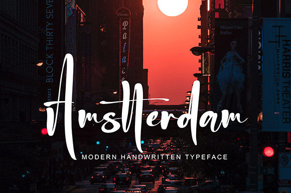 Amstterdam Font Poster 1