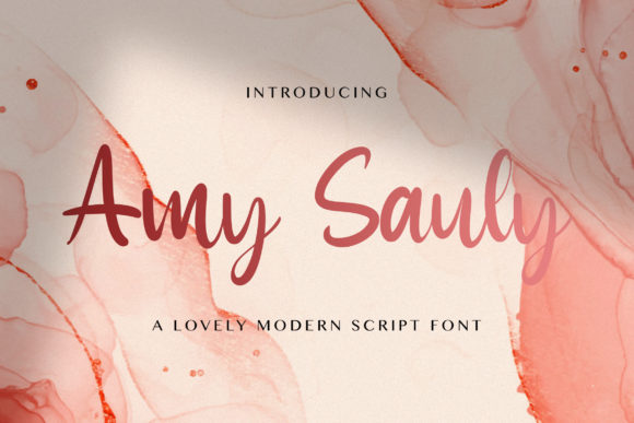 Amy Sauly Font Poster 1