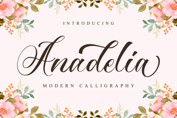 Anadelia Font Poster 1