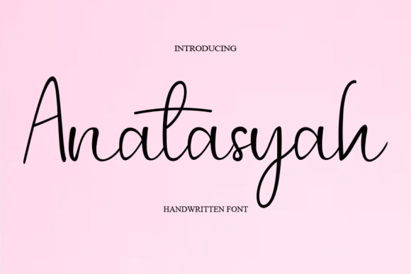 Anatasyah Font Poster 1