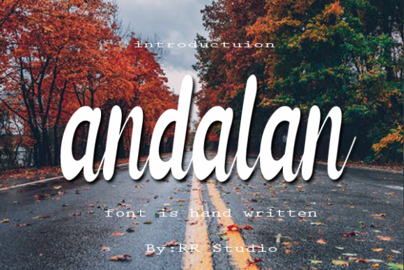 Andalan Font Poster 1