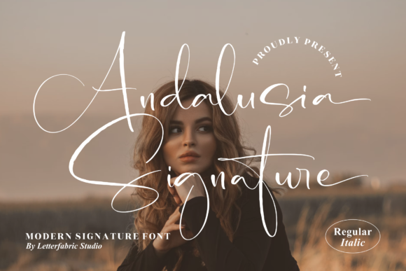 Andalusia Signature Font Poster 1