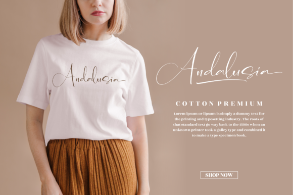 Andalusia Signature Font Poster 2