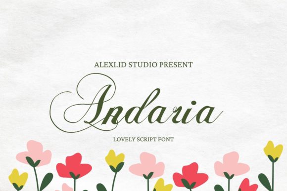 Andaria Font Poster 1