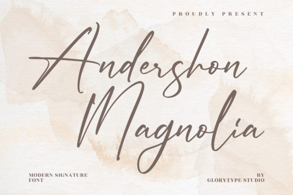 Andershon Magnolia Font Poster 1