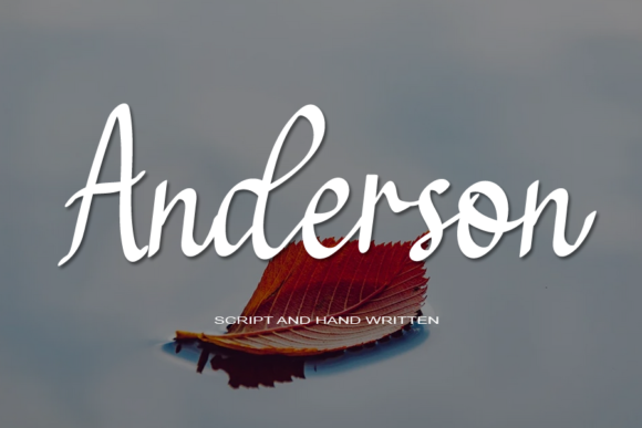 Anderson Font Poster 1