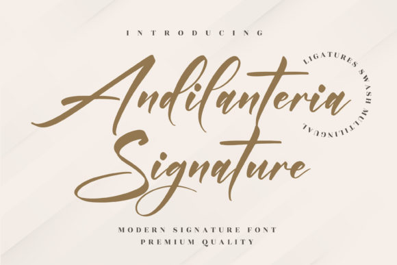 Andilanteria Signature Font