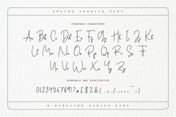 Andina Janelia Font Poster 10