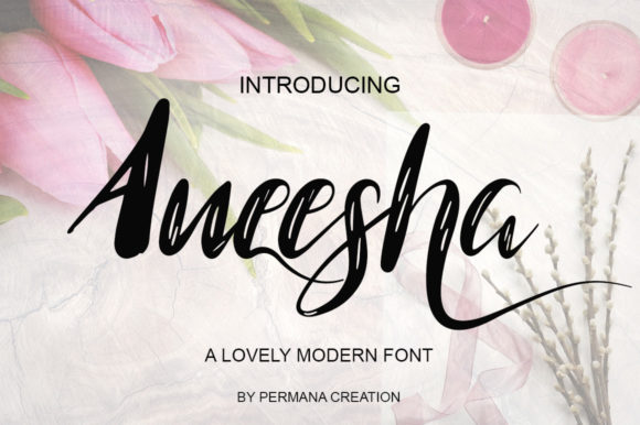 Aneesha Font Poster 3