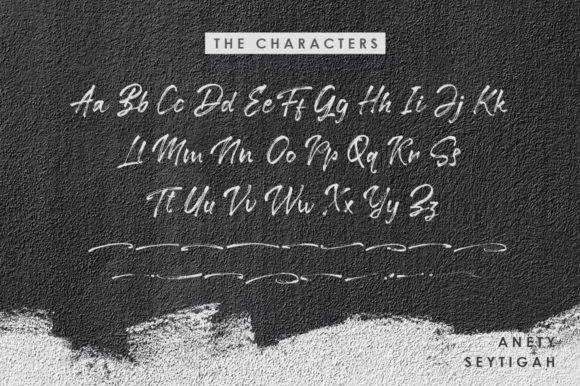 Anety Seytigah Font Poster 8