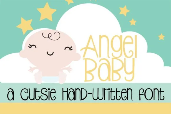 Angel Baby Font Angel Baby Font Poster 1