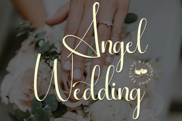 Angel Wedding Font Poster 1