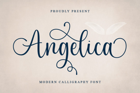 Angelica Font Poster 1