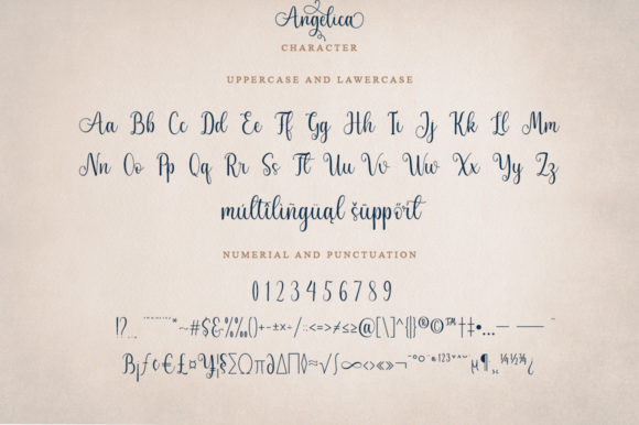 Angelica Font Poster 5