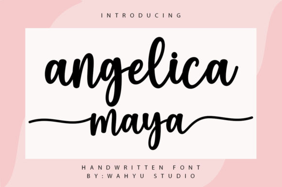 Angelica Maya Font Poster 1