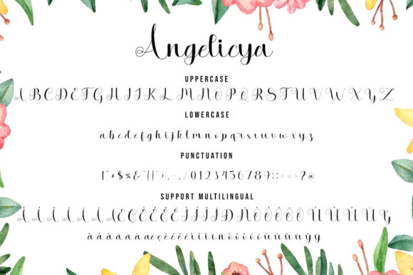 Angelicya Font Poster 7