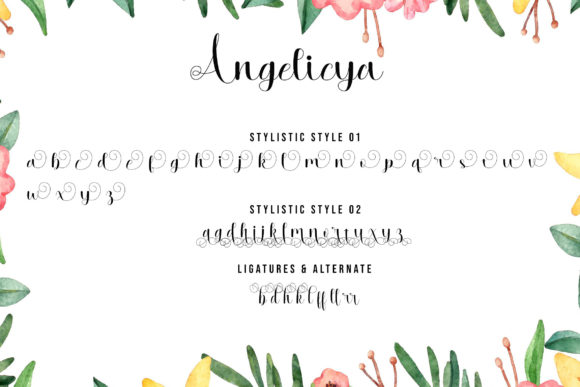 Angelicya Font Poster 8