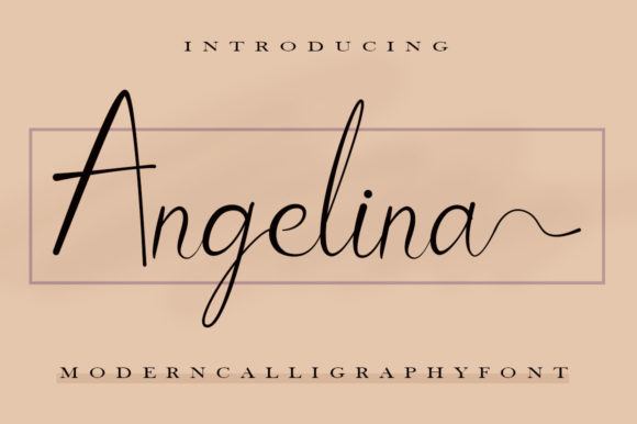 Angelina Font Poster 1