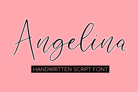 Angelina Font Poster 1