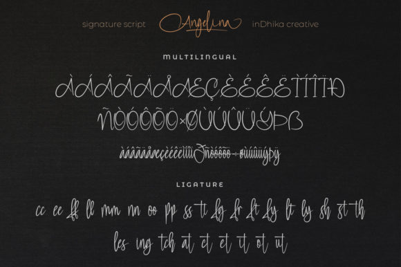 Angelina Font Poster 9