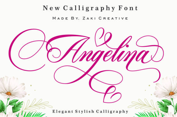 Angelina Font Poster 1