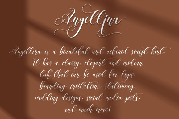 Angellina Font Poster 2