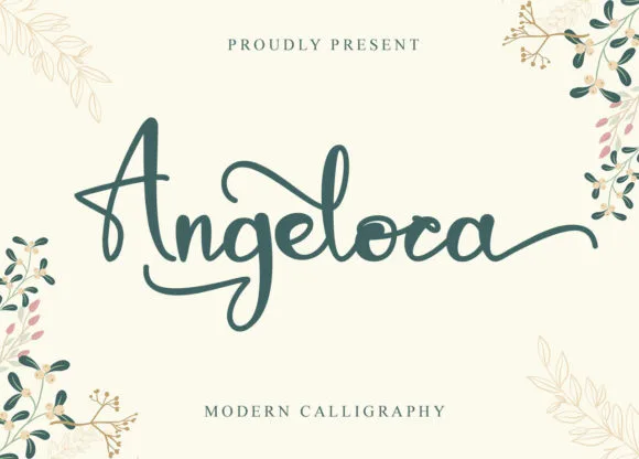 Angeloca Font Angeloca Font Poster 1