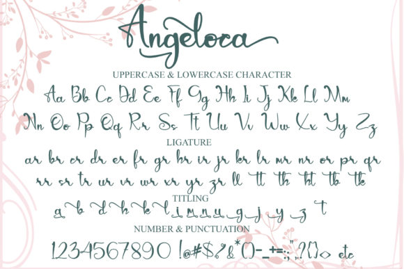 Angeloca Font Poster 7