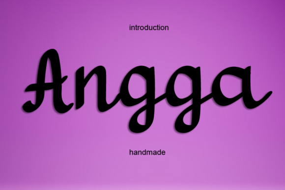 Angga Font Poster 1