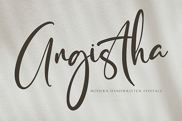 Angista Font Poster 1