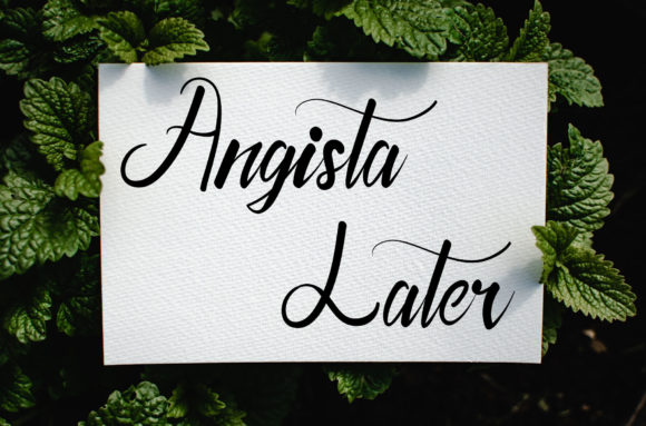 Angista Later Font