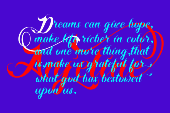 Anjeline Font Poster 7