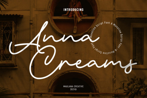 Anna Creams Font Poster 1