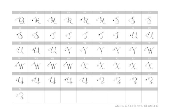 Anna Marseinta Font Poster 11