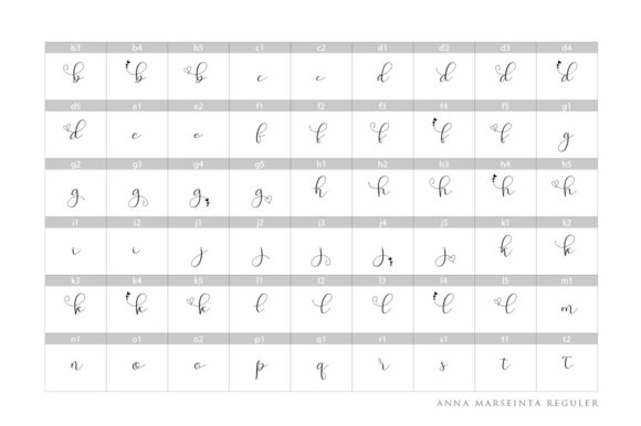 Anna Marseinta Font Poster 13