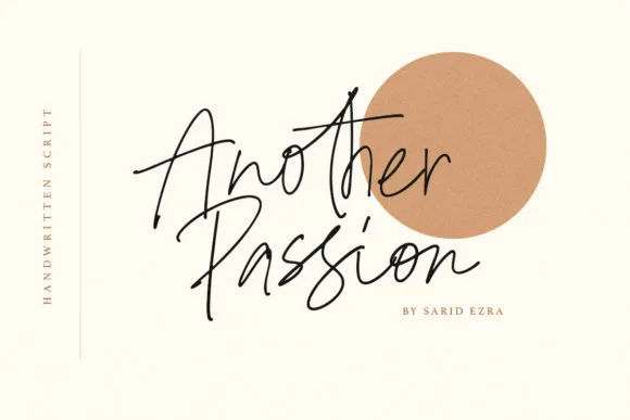 Another Passion Font Another Passion Font Poster 1