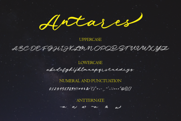 Antares Font Poster 2